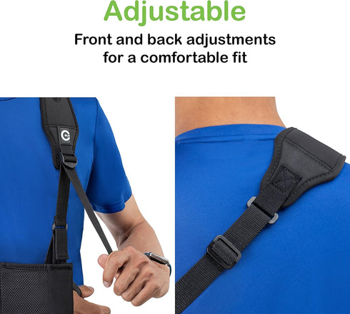 Custom SLR/Healjoy Medical Arm Sling with Split Strap Technology, Ergonomic Design for Men & Women...