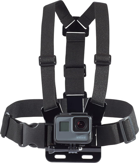 Amazon Basics Adjustable Chest Mount Harness For GoPro Camera (Compatible with GoPro Hero Series), Black...