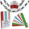 300 Christmas-Themed Paper Chain Strips for Crafting. No Glue or Tape Needed. Kid Friendly & Family Fun. 10 Winter Patterns. Yields Over 50 Feet o...