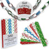 300 Christmas-Themed Paper Chain Strips for Crafting. No Glue or Tape Needed. Kid Friendly & Family Fun. 10 Winter Patterns. Yields Over 50 Feet o...