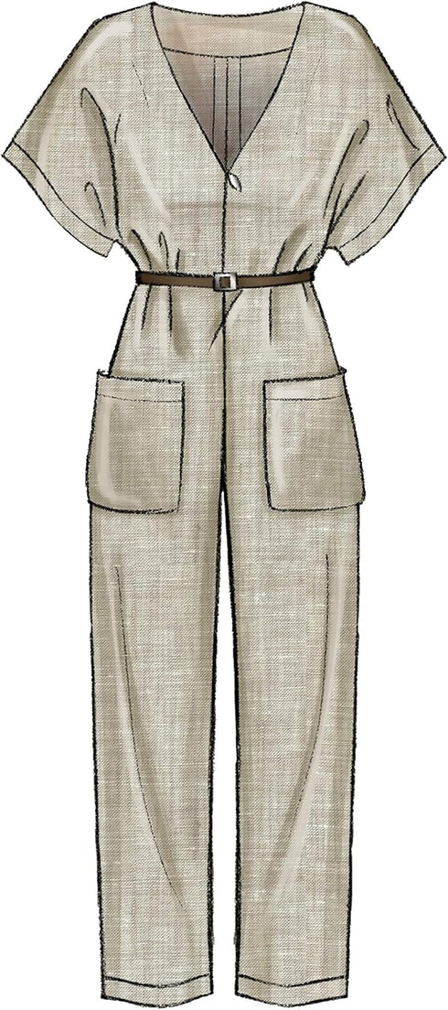 McCall's Patterns McCall's Learn Women's Jumpsuit and Romper, Sizes L-XL Sewing Pattern, White...