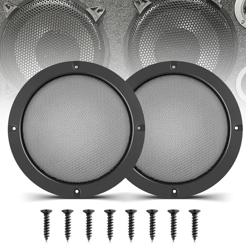 8 inch Metal Mesh Round Speaker Grill Cover, Universal Radio Speaker Grills Decorative for Car Speaker Mounting Home Audio DIY, Mesh Subwoofer Gri...
