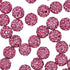 PH PandaHall 100pcs 10mm Fuchsia Rhinestones Pave Disco Ball Clay Beads, Polymer Clay Rhinestone Beads Round Charms Crystal Diamond Beads for Brac...