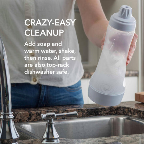 Whiskware Pancake Batter Bottle with BlenderBall Wire Whisk, Pancake Batter Dispenser Bottle for Baking Pancakes, Cupcakes, Muffins, Crepes, and M...
