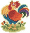 Mill Hill Papa Rooster Beaded Counted Cross Stitch Ornament Kit 2024 Spring Bouquet MH182413...