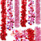 Janinka 6 Pcs Valentine's Day Tinsel Garland Total 39ft Red and White Heart Metallic Garland Decor Valentines Heart Twist Tinsel for Mantle Weddin...