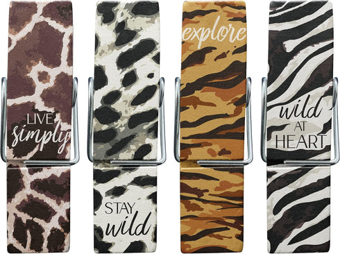 Karma Gifts Chip Clips, Animal Prints...