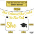 KatchOn, She Believed She Could So She Did Banner - Glitter 10 Feet, No DIY | Gold and Black You Did It Banner, Graduation Decorations 2025 | Medi...