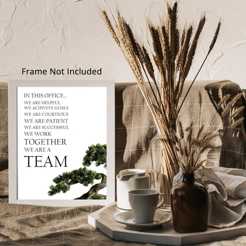 Posterizer 1 pcs-team work inspiring art-Workplace & Office Art-Quotes and Poems- Gift for Boss, Manager -Gift for Entrepreneurs-décor for office ...