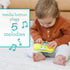 Infantino Music & Light Pretend Mini Boombox - Fine Motor Skills with Melodies & Sounds for Infants & Toddlers, 6M+...
