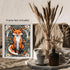 Posterizer 1 pcs- Abstract red fox standing between flowers-Art for Animal Lovers-Floral Botanical Art- Gift for Men Women Entrepreneur Teens-Deco...