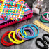 Blulu 288 Pieces Loom Potholder Loops Weaving Loom Loops Weaving Craft Loops with Multiple Colors for DIY Crafts Supplies, Compatible with 7 Inch ...