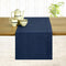 D'Moksha Homes Linen Navy Blue Table Runner 60 Inches - Classic Hemstitch, 100% Pure Linen Coffee Table Runner 14 x 60 Inch Ideal for Dresser Tabl...