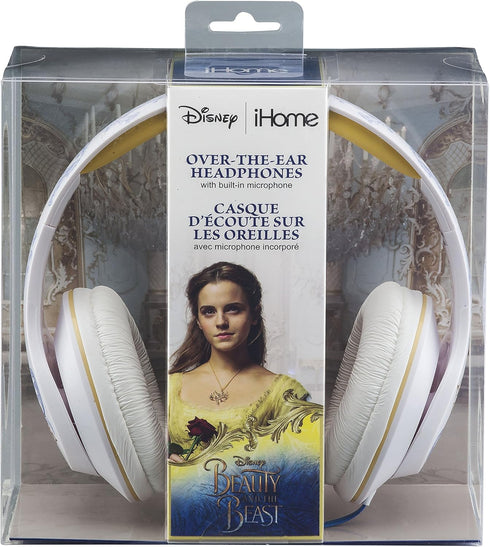 Disney’s Beauty and the Beast Over Ear Headphones with Award-Winning iHome Sound -Best Over Ear Headphones with Mic & Answer Call Button by eKids...