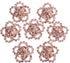 KAOYOO 10Pcs Crystal Rhinestone Flowers Embellishments Buttons Sew on Buttons for DIY,Decoration(23mm)...