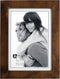 Malden 5x7 Picture Frame - Wide Real Wood Molding, Real Glass - Stonewashed Walnut...