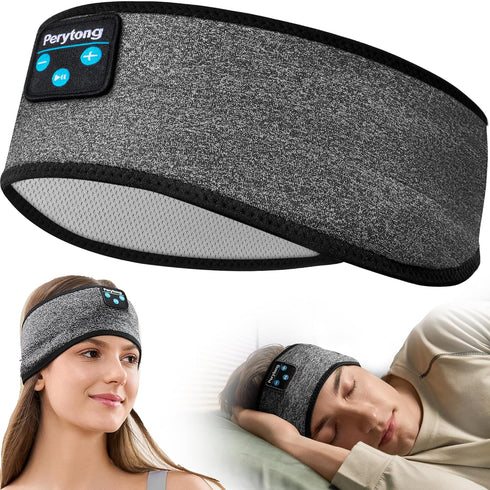 Sleep Headphones Headband - Sleeping Headphones for Side Sleepers - Music Headphones Comfortable Headband with Ultra-Thin HD Stereo Speaker for Wo...
