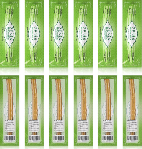 Zenia Sewak Natural Miswak Toothbrush - Vacuum Sealed Natural Flavor Traditional Peelu Toothbrush Stick - for Healthy Gums, Teeth, and Fresher Bre...