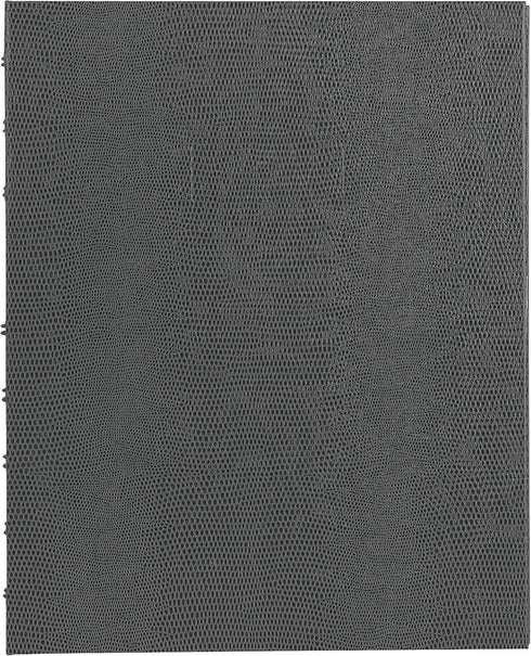 Blueline MiracleBind™ Notebook, Refillable, Lizard-Like Hard Cover, 9.25" x 7.25", 150 Ruled Pages, Cool Grey (AF9150.97)...