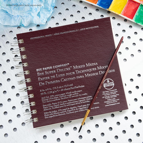 Bee Paper - 6"x 6" Super Deluxe Mixed Media Sketching Pad, 60 Sheets...