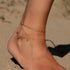 Tassel Disc Anklet,14K Gold Plated Boho Coin Cute Dainty Foot Chain Ankle Bracelet Chain Anklet for Women...