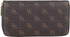 B BRENTANO Vegan Double-Zipper Wallet Clutch with Removable Wrist Strap (MB - Brown)...