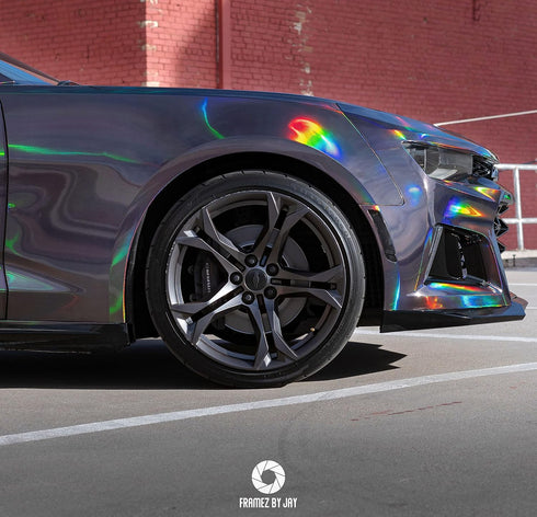 VViViD+ Hex Holographic Chrome Car Wrap Vinyl (1ft x 5ft)...