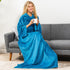 PAVILIA Blanket with Sleeves for Adult Women Men, Soft Warm Wearable Blanket Fleece Wrap Throw, Robe Blanket Gift...
