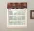 No. 918 Eden Inspirational Patchwork Semi-Sheer Rod Pocket Kitchen Curtain Swag Pair, 56" x 36", Multi...