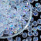 Guoxin 100Pcs Faceted Briolette Crystal Glass Beads AB Color Loose Spacers Beads for Bracelets Necklaces Crafts DIY Jewelry Making Supplies (Briol...