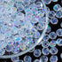 Guoxin 100Pcs Faceted Briolette Crystal Glass Beads AB Color Loose Spacers Beads for Bracelets Necklaces Crafts DIY Jewelry Making Supplies (Briol...