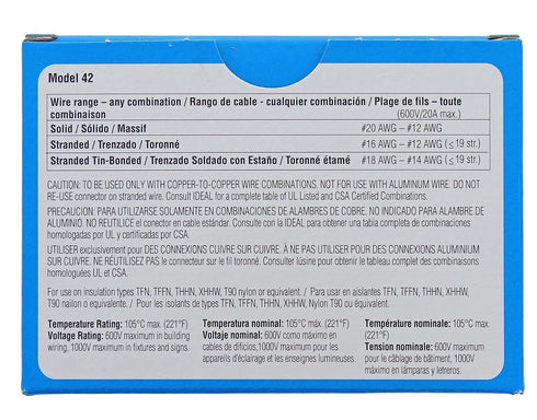 IDEAL Electrical 30-1042 SpliceLine in-Line Wire Connectors (Box of 100)...