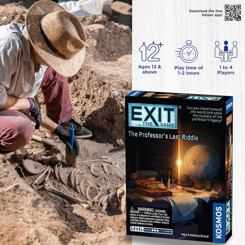 EXIT: The Professor's Last Riddle | Escape Room| Brainteasers | Mystery Solving | Treasure Hunt | Kosmos Game | at-Home Escape Room...