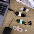 8Pcs PU Leather Cable Organizer, Reusable Cable Straps Ties Clips Portable Cord Keeper Manager for USB Data Holder Wrap Headphone Earbud Case Head...