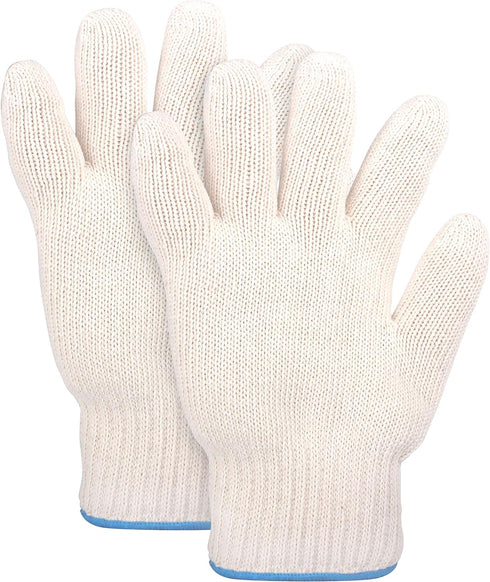 Heat Resistant Gloves - EN407 Certified 932°F Oven Gloves, Cut-Resistant Grill Gloves, Cooking Gloves for BBQ, Grilling, Baking, Cutting, Welding,...