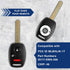 2X KeylessOption Key Fob Replacement for 2007 2008 2009 2010 2011 2012 2013 2014 2015 Honda CR-V CRV Keyless Entry Remote Control, 3-Button MLBHLI...