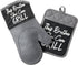 African American Expressions - This Brotha Mitt Set - Oven Mitt 7"x13"/Pot Holder 7"x9" Silicone Set, KM-11 Matching Apron Sold Separately...