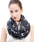 Lina & Lily Poodle Dog Print Women's Infinity Scarf Lightweight...