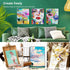 PHOENIX Small Painting Canvas Panels 3x5 Inch, 12 Value Pack - 8 Oz Triple Primed 100% Cotton Acid Free Canvas Boards for Painting, White Blank Fl...