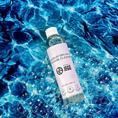 JEGO Makeup Brush Cleaner Solution - Sponge Cleaner - Make Up Brush Liquid Cleanser - Hypoallergenic & Plant-Based Solution Removes Makeup, Dirt, ...