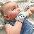 Itzy Ritzy Silicone Teething Mitt - Soothing Infant Teething Mitten with Adjustable Strap, Crinkle Sound & Textured Silicone to Soothe Sore & Swol...