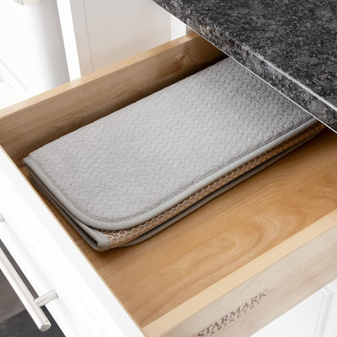 All-Clad Premium Reversible Dish Drying Mat for Kitchen: 16" x 28" Ultra-Absorbent, Long-Lasting, No Condensation, and Oversized for Large Pots an...