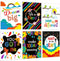 easykart labels Motivational Poster for Classroom - Set of 6 Growth Mindset Art Wall Posters, Inspirational Posters for Middle and High School Off...