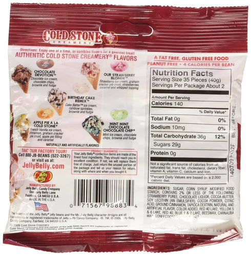 Jelly Belly 66889 3.1 Oz. Jelly Belly Cold Stone Ice Cream Parlor Mix...