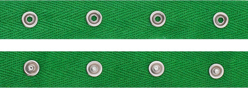 Mandala Crafts Metal Snap Tape for Sewing by Yard - Green Cotton Snap Button Trim Baby Snaps for Sewing - Fastener Button Strips Snap Tape for Bab...