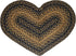 CWI Gifts Braided Ebony Heart Rug, 20 x 30...
