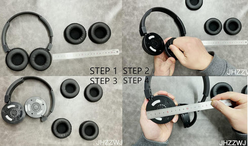 JHZZWJ Earpads Compatible with 60mm (6cm) 2.36inch Diameter Cushion Pads Professional Headphones Ear Pads Cushions Replacement...