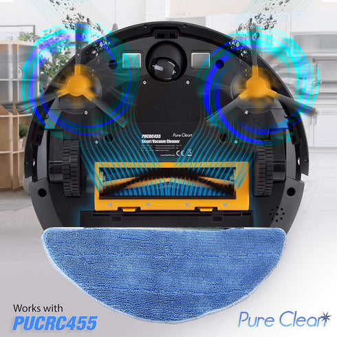 PURE CLEAN Robot Vacuum Wet Mop Accessory Kit - for Pyle PUCRC455 Digital Smart Robot Cleaning Vacuum - PRTPUCRC4558...