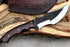 Tracker Knife with Sheath, Handmade Hunting Knife, Full Tang Camping Knife with Wooden Handle, Hand-forged Steel Blade Knife, Survival Knife...