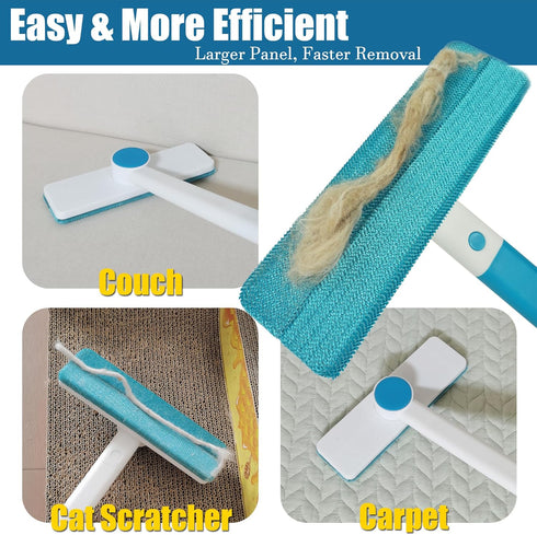 Pet Hair Removal Tool with Rotatable Head, Pet Hair Removal Broom, Dog and Cat Hair Remover for Couch Carpet Furniture Car Clothing Bedding, Large...